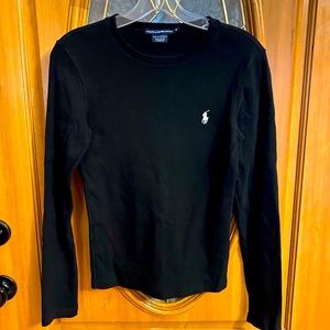 Women’s medium black long sleeve -Ralph Lauren